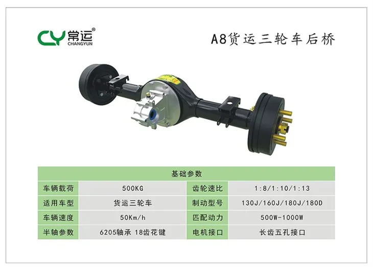 Integrated Rear Axle With Single Gear A8 factory