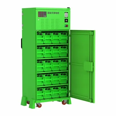 Electric Vehicle 20-Compartment Intelligent Battery Swapping Cabinet